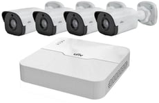 8 channel 4 cameras ip UNIVIEW cctv camera kit