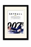 James Bond Skyfall One Sheet White A3 Framed and Mounted Print