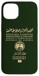 BLEDZ Coque iPhone 13 Case Transparent À Carreau Algerie Passeport Algerien DZ Protection Chocs Améliorée