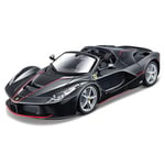 Maisto-1/24 KIT Metal-Ferrari Aperta Voiture, M39133, Noir, Large