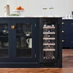 Caple WI3125BS Sense Undercounter Built-in Black Steel Single Zone Wine Cooler