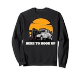 USA Tow Truck Driver, Truck Driver Yellow Line, Tow Truck Sweatshirt