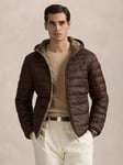 Polo Ralph Lauren Terra Reversible Padded Jacket, Nutmeg Brown/Dark Taupe