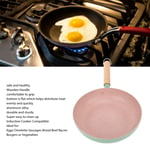 Frying Pan Egg Omelette Pan W/Wooden Handle Heat Resistant Induction Egg UK