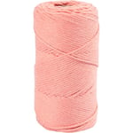 Makramégarn Rosa 2 mm 330 g 1 rulle