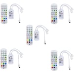 2X Contrôleur Tuya WiFi RGB pour Bande Lumineuse LED 3528 2835 5050 avec Télécommande 24 Touches