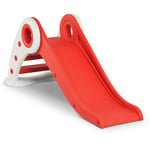 Homcom - Toboggan enfant pliable 3 à 6 ans usage intérieur extérieur dim. 120L x 50l x 56H cm hdpe rouge