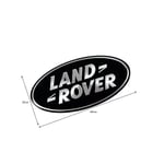 Oval Rund Svart Land Rover Bakre Bagageutrymme Emblem För Evoque Discovery Freelander 105mm X 53mm