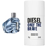 Diesel - Lot de 2 - Only The Brave Eau de Toilette 125 ml + Only The Brave Déodorant Stick - 75g
