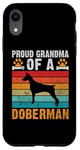 Coque pour iPhone XR Fière grand-mère d'une grand-mère Doberman