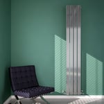 Carisa Anika Radiateur Vertical -Design Moderne, Chromé, 180 x 29 cm