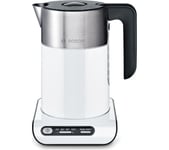 Bosch Styline TWK8631GB Jug Kettle - White, Silver/Grey,White