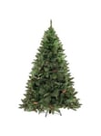 Sapin de Noël 210 cm Camden, Pin artificiel, Arbre à effet réel, Sapin de Noël, 139x139 h210 cm, Vert