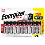 Energizer e300671200 pile domestique batterie à usage unique aa alcaline