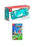 Nintendo Switch Lite Turquoise Console With &Amp; Sonic Superstars