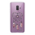 Evetane - Coque Silicone Compatible Samsung Galaxy S9 Plus - Protection Intégrale 360, Fine et Transparente - Coque Avant & Arrière - Haute Résistance - Attrape Coeur