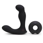 Lovehoney Mantric Rechargeable Remote Control Prostate Vibrator for Adults, Men and Couples - Gifts for Men - Silicone - Waterproof - Black