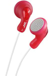 JVC Gumy HA-F14-RN-U In-Ear Headphones Wired Optimal Rubber Body Powerful Sound Red