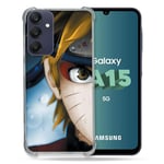 Cokitec Coque Renforcée pour Samsung Galaxy A15 4G / 5G Manga Naruto Blanc