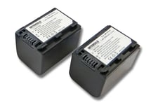 INTENSILO 2x Li-Ion Batterie 1500mAh (7.4V) pour caméscope, caméra vidéo Sony DCR-SX50, DCR-SX50E comme NP-FH70, NP-FH40.