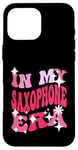 Coque pour iPhone 16 Pro Max In My Saxophone Era Music Band pour femmes et enfants