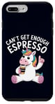 Coque pour iPhone 7 Plus/8 Plus Can't Get Enough Espresso Funny Unicorn Coffee Lover Humour