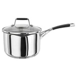 Stellar 5000 Induction Flow 20cm Draining Lid Saucepan