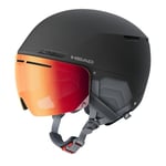 HEAD Cinema Pro W Casque de Ski et Snowboard pour Femmes, Gris, M/L