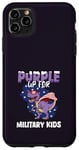 Coque pour iPhone 11 Pro Max Purple Up For Military Child Military Kids Dinosaure