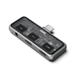 Satechi Mobile XR USB-C Hub (stellargrå) USB-C PD 100W  1x minijack  1x USB-C  overføringshastighet opptil 10Gbps