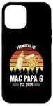 Coque pour iPhone 12 Pro Max Funny New Grandpa Design - Promoted to Mac Papa G 2025