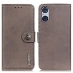 KHAZNEH Sony Xperia 5 V Fodral Läder Khaki