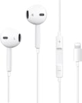 Ecouteurs Pour Iphone [Certifié Mfi Apple] Casque Antibruit Filaires Stéréo Hifi, Écouteurs Intra-Auriculaires Avec Micro Et Contrôle Du Volume Compatible Avec Iphone 14 13 12 11 X[QUE070431]