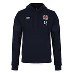 Umbro Mens England Rugby Fleece Hoodie 2023 2024 Hoody Top Navy Blazer 3XL