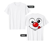 Retro Red Big Nose Funny Day Kids 2024 Print On Back Meme T-Shirt