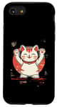 Coque pour iPhone SE (2020) / 7 / 8 Chat avec écouteurs -Neko japonais