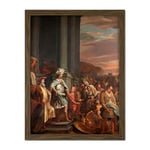 Artery8 Bol King Cyrus Treasure Looted Temple Jerusalem Artwork Framed Wall Art Print 18X24 Inch