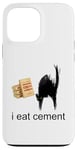 Coque pour iPhone 13 Pro Max I Eat Cement Maudit Chat Drôle Curly Specific Meme