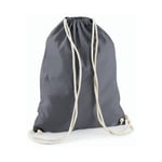 Westford Mill Cotton Gymsack - ryggsäck - Graphite Grey - One Size