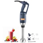 VEVOR Mixeur Plongeant Commercial 350 W, Mélangeur à Main Immersion Tige de 254 mm, Mixeur Portable Vitesse Variable en Continu, avec Lame en Acier Inoxydable, pour Soupe Sauce Purée Aliments Crème