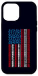 Coque pour iPhone 12 Pro Max Clavier électrique drapeau américain 4 juillet pour homme et femme