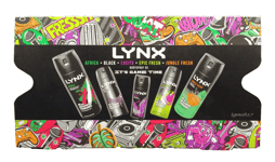 Lynx Men  Bodyspray Set Afrcia.  Black.  Excite.  Epric Fresh.  Jungle Fresh