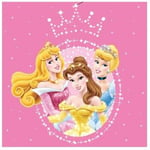 Girls Disney Princess Cinderella Belle Aurora Square Pink Canvas Bedroom Gift
