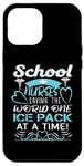 Coque pour iPhone 12 Pro Max School Nurses Saving The World One Ice Pack At A Time