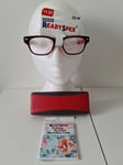 Readyspex U51  +1.25 Strength Black/Pink Reading Glasses + CASE & CLOTH GENUINE