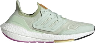 adidas Ultra Boost 22 Womens Running Shoes Green Cushioned Sports Run Trainers