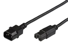 MicroConnect - Jumper Cable C14 - C15 0.5m - Câbles d'alimentation externes