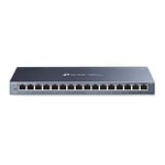 TP-Link SG116 Switch Ethernet Gigabit 16 ports RJ45 metallique 10/100/1000 Mbps - Garantie à vie - idéal pour étendre le réseau câblé pour les PME et les bureaux à domicile