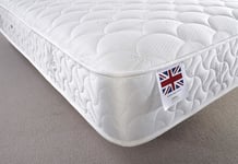 Luxury Quilted Mattress Single to King Size, Medium Soft, 90x190cm, Comfort