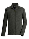 killtec Homme Veste polaire tricotée/veste à col montant KOW 3 MN JCKT, dark olive, 4XL, 39678-000